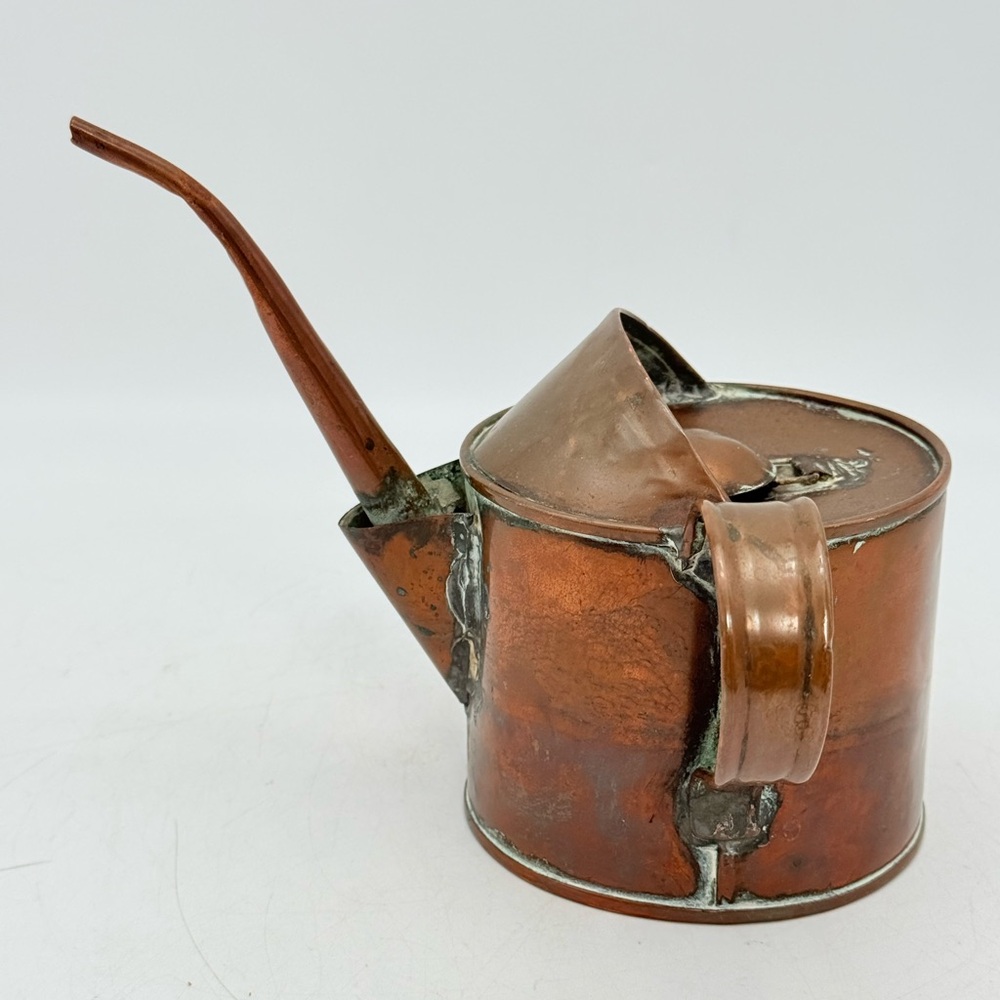 Vintage Copper Watering Can | Ink or Lamp Filler Can | Antique Copper Vessel